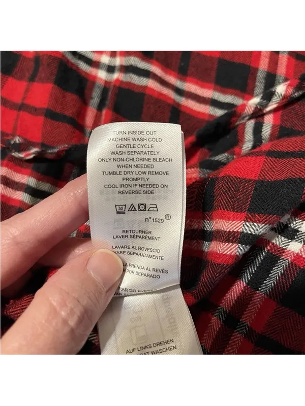 Lauren Ralph Lauren Womens Small Red Plaid Cozy Belted Pockets Robe Logo - Image 8