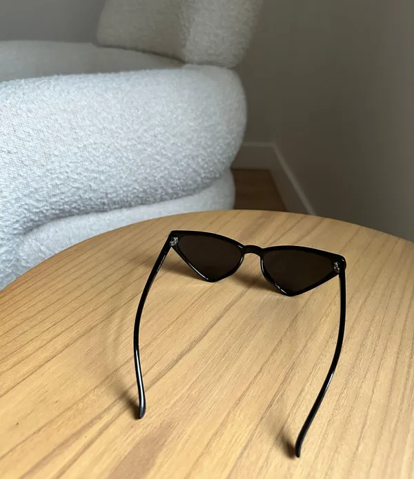 Black Cateye Sunglasses - Image 6