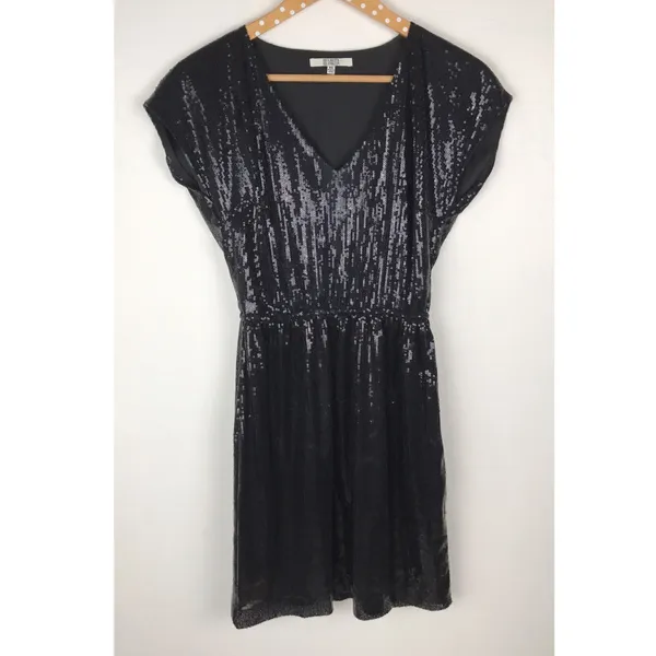 BB Dakota Black Sequin Dress NEW XS - Image 3