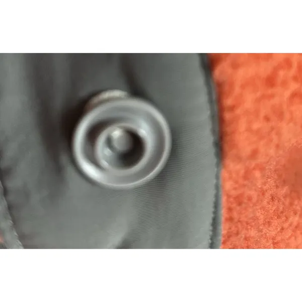 Carhartt Womens Relaxed Fit Fleece Pullover M Orange Snap Front Sherpa - Image 8