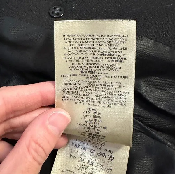 Burberry Brit Double Breasted Belted Virgin Wool Trench Coat - Image 8