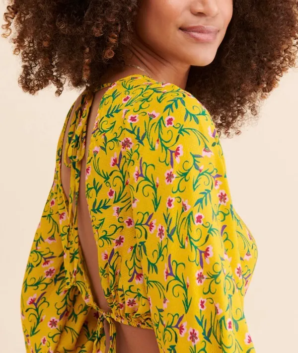 The Magnolia Floral Romper, Size XXS - Image 5