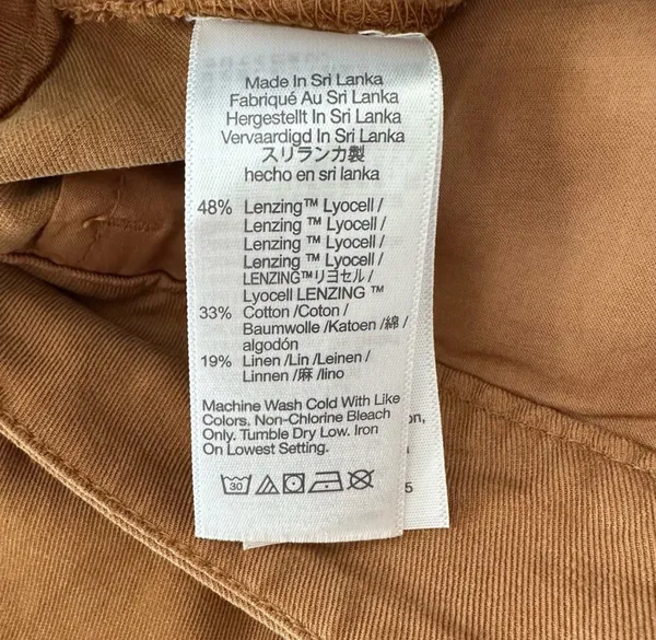 Madewell Harlow Wide Leg Pants Brown - Image 6