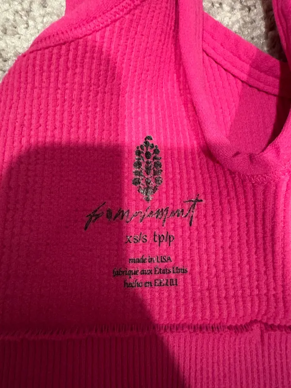 Free People hot pink sports bra - Image 5