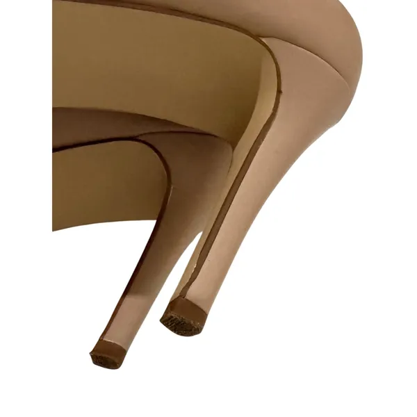 Nine West Nude Pointed Toe Pumps Classic Beige Heels Size 9.5 EUC - Image 13