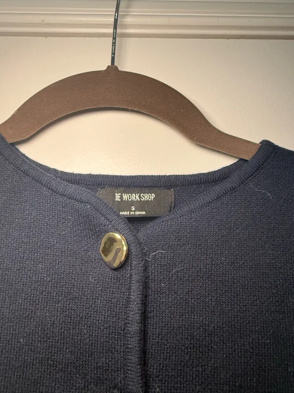 The Workshop Tank Knit Botton Up Vest - Image 3