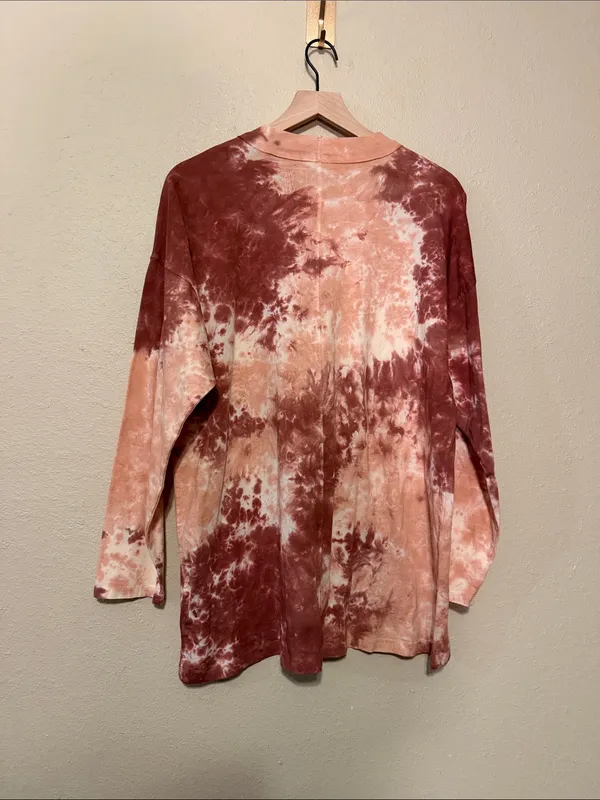 Free People We The Free Be Free Long Sleeve Tie Dye Shirt size Medium - Image 5