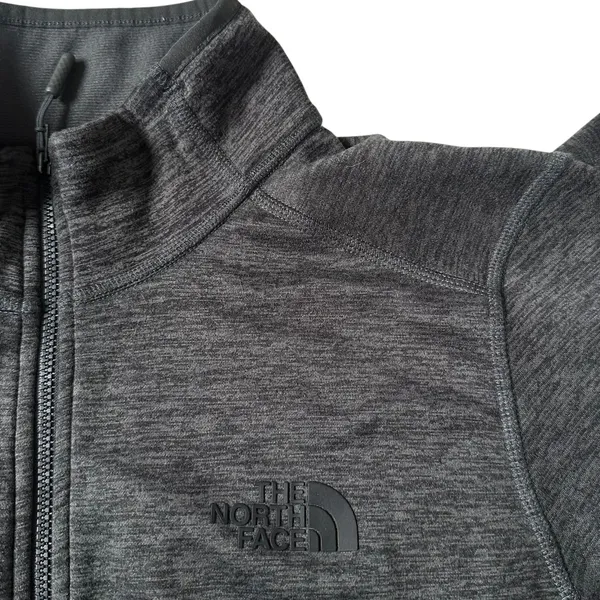 The North Face Gray Full Zip With Patch Fleece Jacket Women's Size XL | 59-2 - Image 5