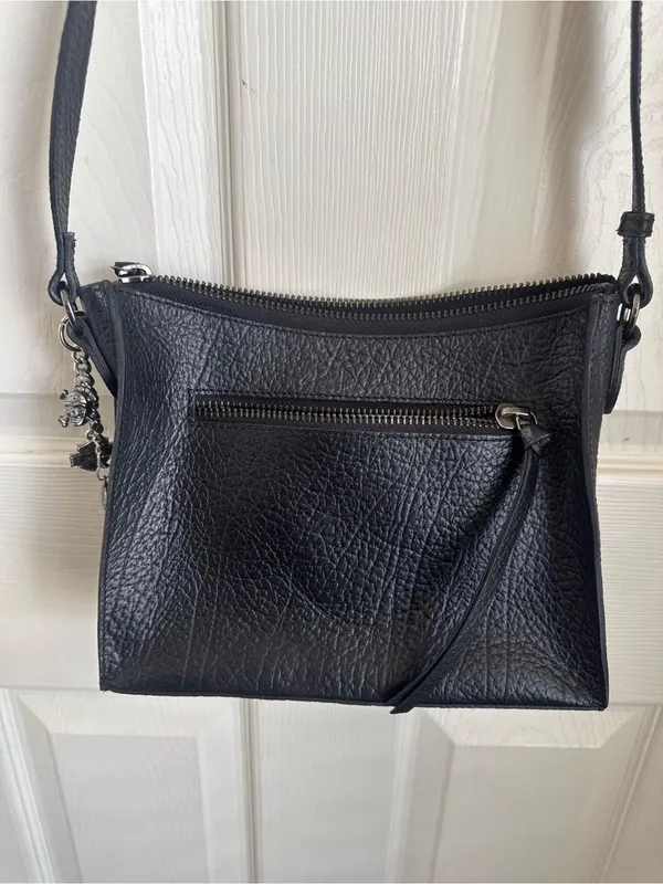 Harley Davidson Leather Crossbody Purse Black - Image 4