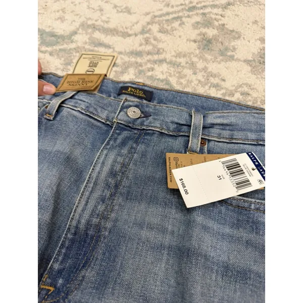 Polo Ralph Lauren Skinny Jeans Light Wash Blue Size 31 NWT - Image 3