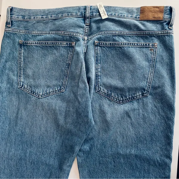 NWT 💙 Madewell 90s Low-Rise Straight Full Length Denim Jeans, Size 33, #N0652 - Image 12