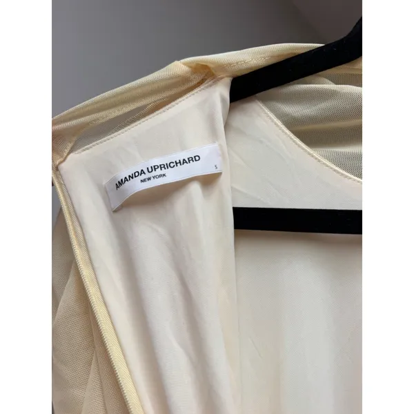 Amanda Uprichard Evianna Gown in Cornsilk Yellow Size Small - Image 7
