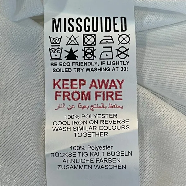 Missguided NEW White Milkmaid Woven Dotty Skater Mini Dress Size 14 - Image 8