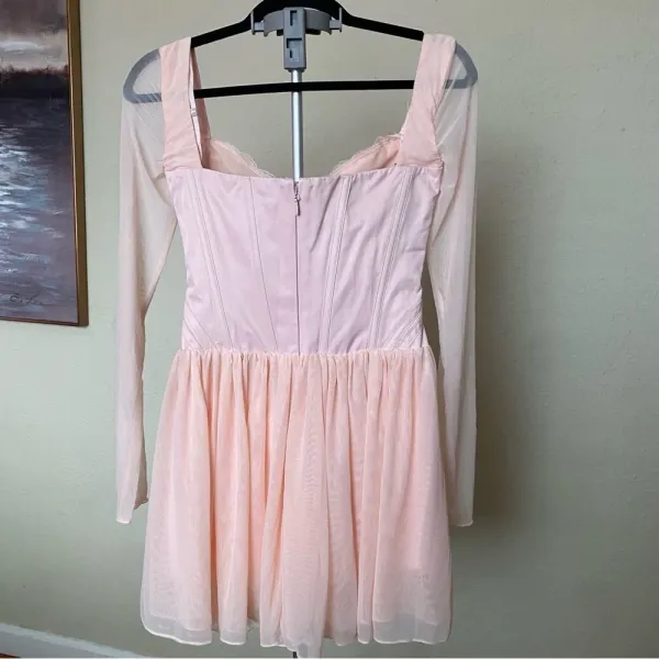 Size S PLUS CUP House of CB 'Vivi' Soft Peach‎ Corset Mini Dress NWOT - Image 7