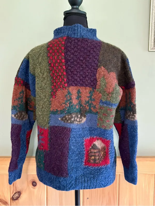Vintage Woolrich Cabin theme Sweater Size Medium - Image 4