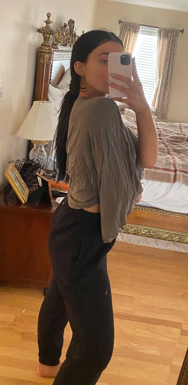 Olivaceous Tie Front Top - Image 3