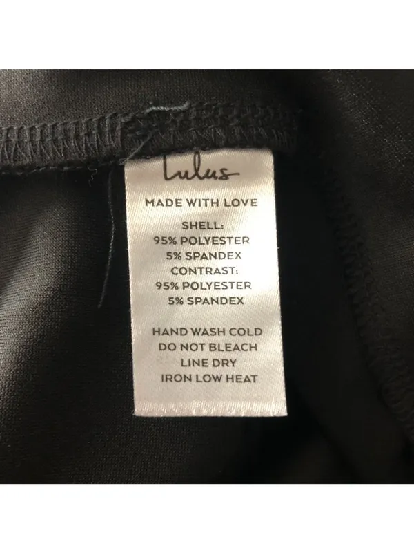 Lulus Elevated Element Gown Strapless Maxi Dress Slit Black White M - Image 5