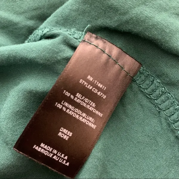Anthropologie amadi Rossi ruffle dress long sleeve green sz s‎ - Image 6