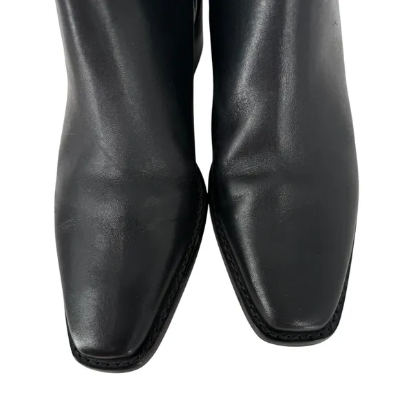 Tory Burch‎ Womens Black Leather Square Toe Chelsea Ankle Boots 143257 Size 6.5M - Image 9