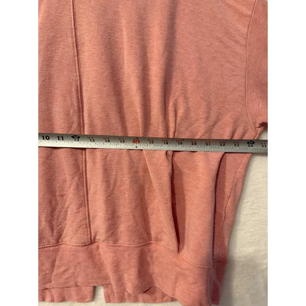 Athleta Coaster Luxe Sweatshirt Womens XL Pink Mock Neck Tencel Fleece Pullover - Image 3