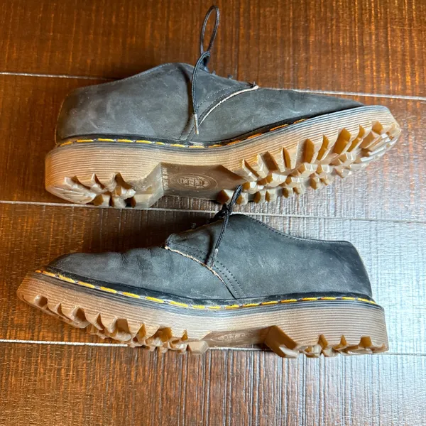 Dr. Martens England Skechers 3 Eye Oxford Shoes Black Nubuck Size UK 4 US 6 VTG - Image 8