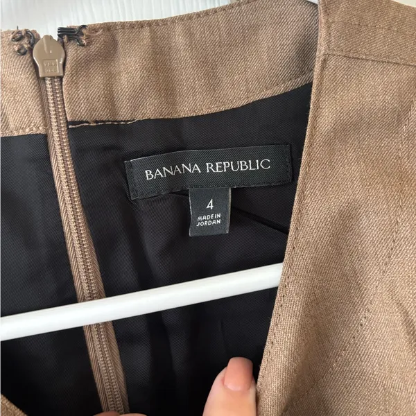 Banana Republic Tan Midi Dress - Image 2