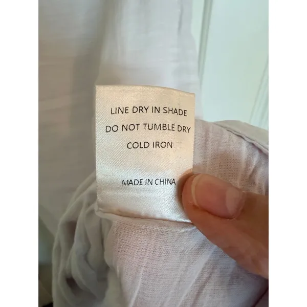 Petal + Pup Dress Womens 4 White Off Shoulder Ruffle Midi Cotton‎ ABG03 03629 - Image 6
