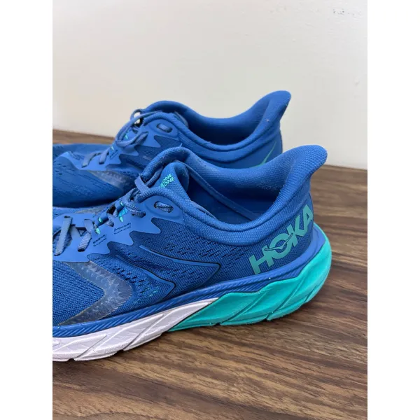 Hoka One One Arahi 5 Womens 8.5 Blue Teal Stability Running Shoes 1115010 - Image 3
