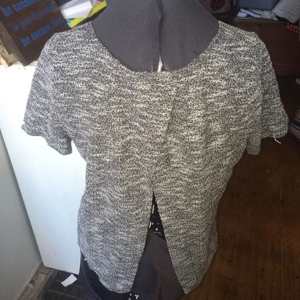 Anthro Left Coast Cropped open back basic top - Image 2