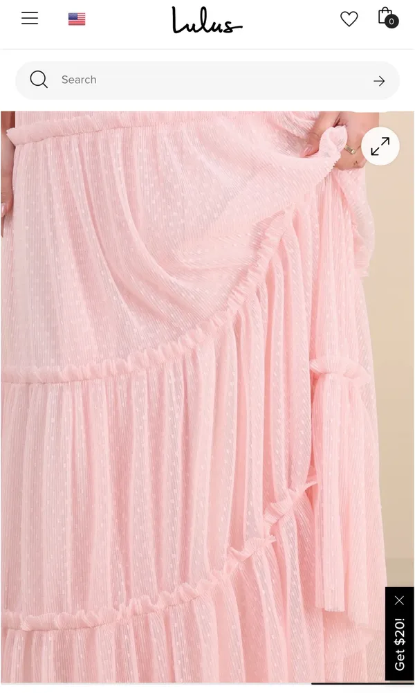 Lulus Light Pink Mesh Maxi Dress - Image 2