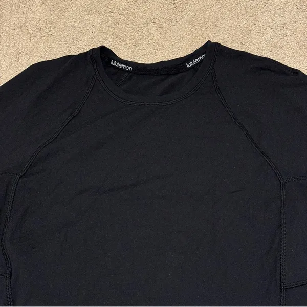 Lululemon It’s Rulu Run Long Sleeve Size 10 Black Athletic Running Fitted Top - Image 4