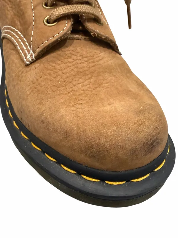 Dr. Martens Brown Tumbled Nubuck Leather Savannah Combat Boots 5 - Image 8