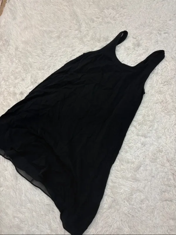 Aritzia Wilfred black silk mini dress - Image 2