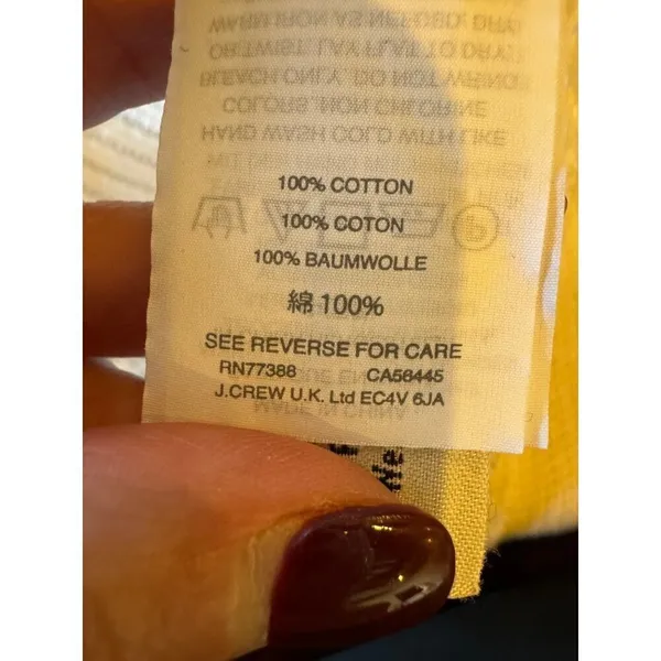 J Crew Sweater Women‎ Small White Cotton Crew Neck Cable Knit Pullover Preppy - Image 8