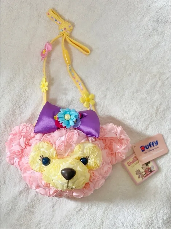 Disney Hong Kong Disneyland ShellieMay Bear Springtime Satin Rose Crossbody Bag - Image 2