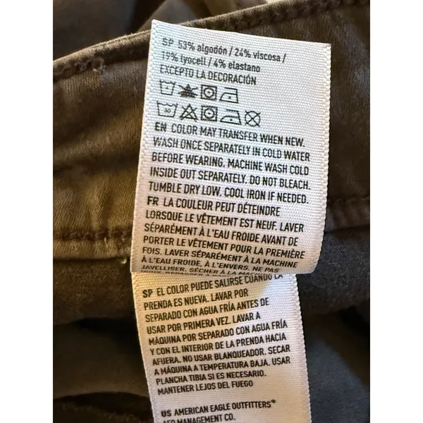 American Eagle Pants Womens Size 8 Gray Cargo Jogger Stretch Utility Ankle - Image 8