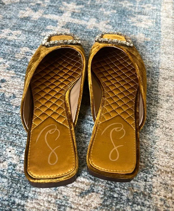 Sam Edelman Velvet Mules - Image 4