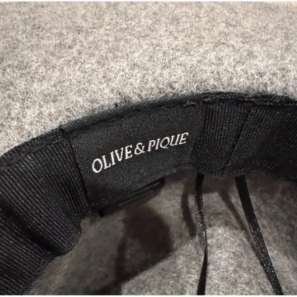 Olive & Pique Grey Wool Hat Gray - Image 4