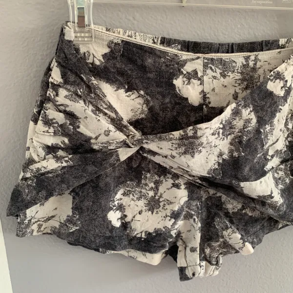 Free People Wrap Front Tie-Dye Shorts - Image 4