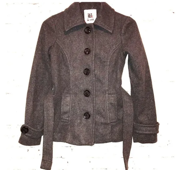 Be cool Gray Button Down Coat - Image 2