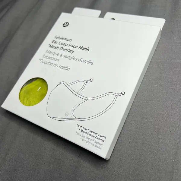 Lululemon Ear Loop Face Mask *Mesh Overlay NWT (Unused/Unopened) *BRAND NEW - Image 6