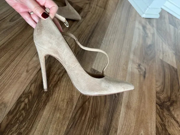 Sam Edelman Hazel Pointed Toe Heel Classic Beige - Image 5