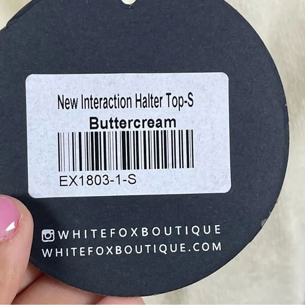 White Fox Boutique New Interaction Halter top SZ S - Image 7