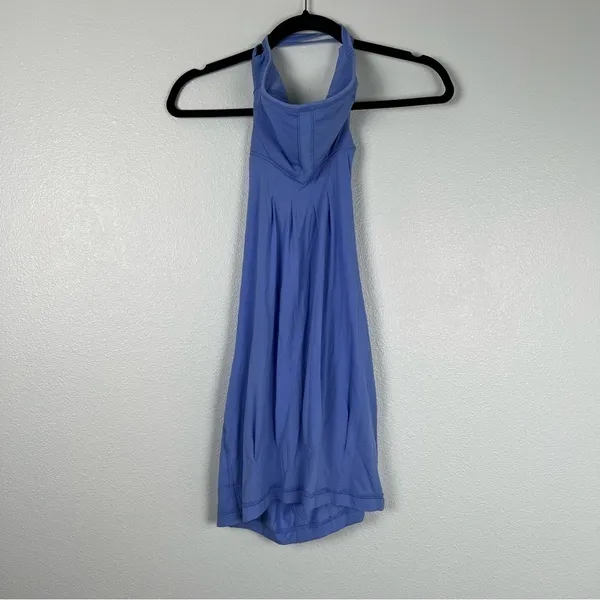 LULULEMON Flow & Go Tank Blue Sz‎ 4 - Image 7
