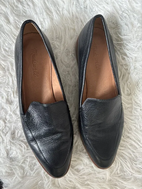 Madewell Frances Loafer Black Leather Slip On Shoes H2419 Womens 8 - Image 7