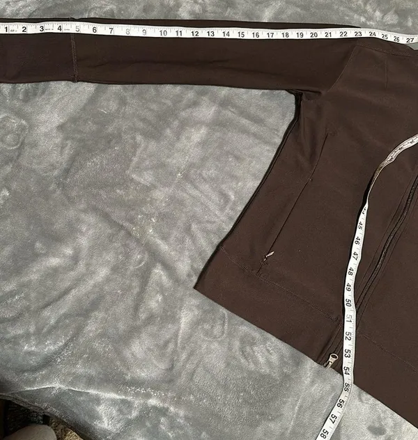 Lucy Activewear Women’s size medium Full Zip Motion yoga Jacket Brown - Image 9