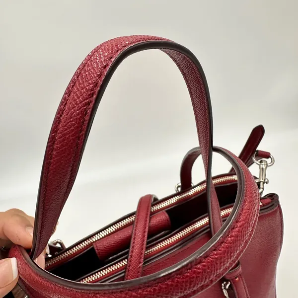 Coach Turnlock Carryall 29 Red Wine - Image 5