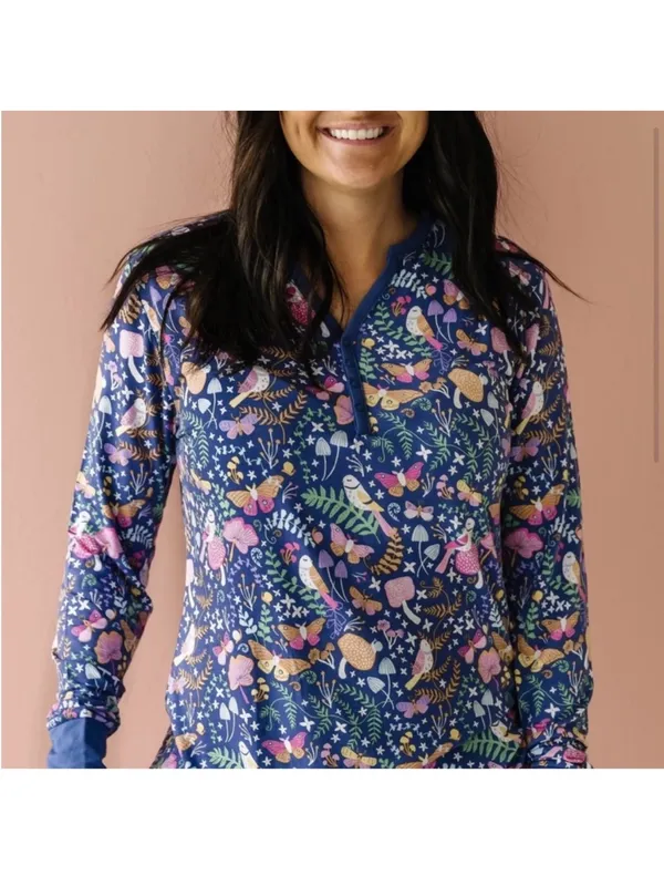 Little Sleepies Woodland Magic Twilight Women’s pajama set size small - Image 3