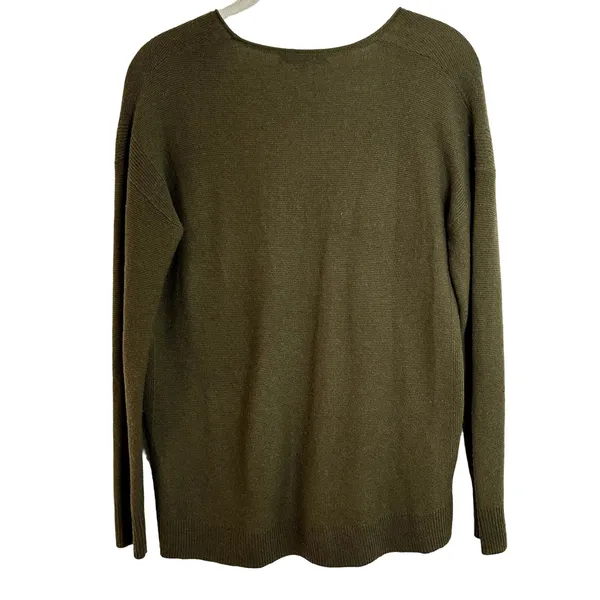 Madewell Kimball Pullover Sweater in Kale Olive Green Womens Size XS - Image 4