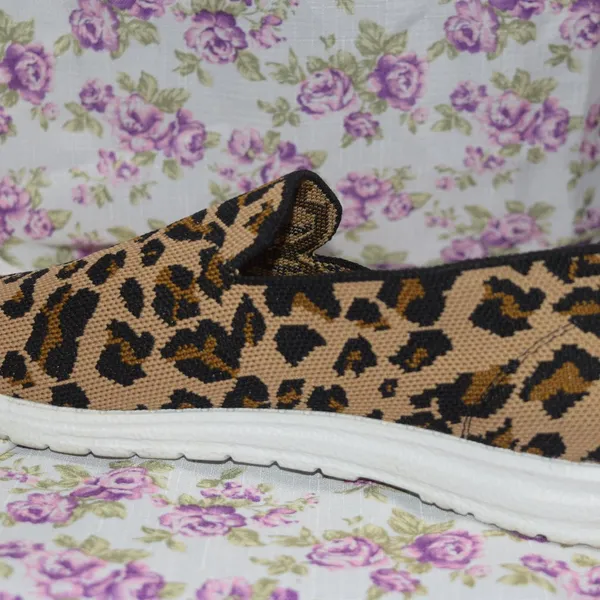 Gypsy Jazz Leopard Print Slip-On Canvas Sneakers/Loafers, sz 10 - Image 5